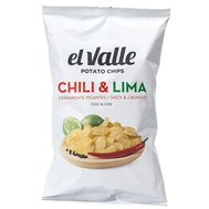 El-Valle Bramborové chipsy chilli a limeta velké